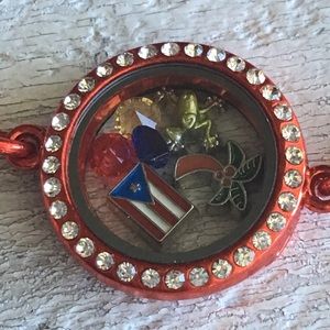 Puerto Rico Memory Locket Bracelet